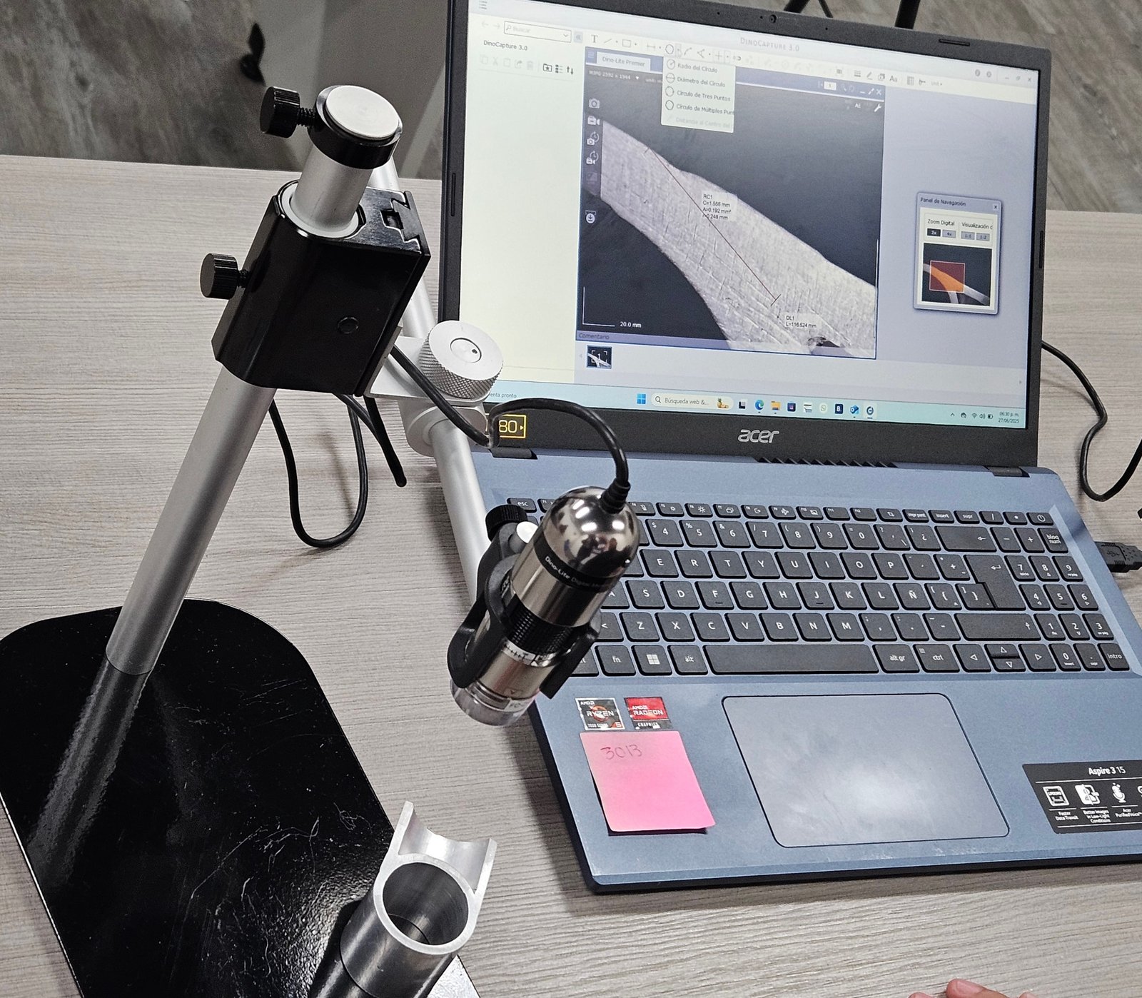 Inspección microscópica para control de calidad en soldadura